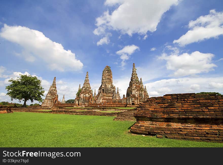 Pagoda at Wat Chaiwattanaram Temple, Ayutthaya, Thailand