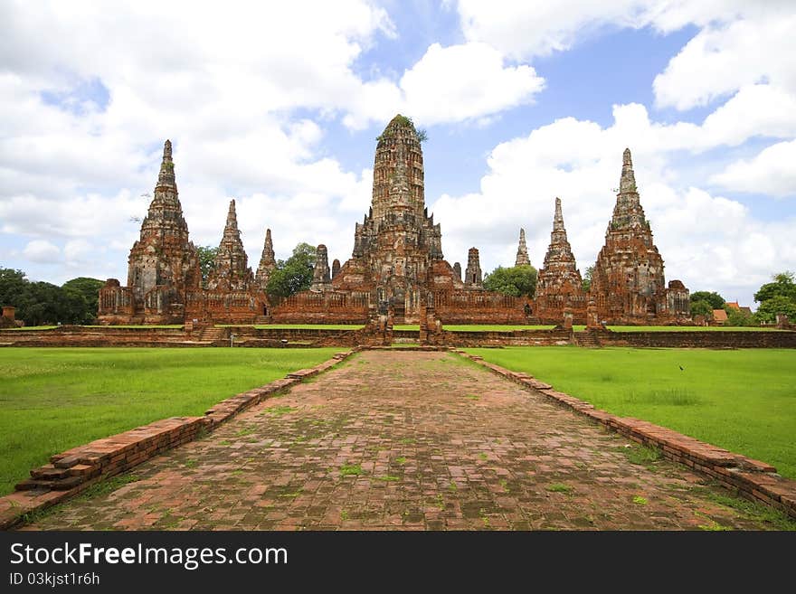 Pagoda at Wat Chaiwattanaram Temple, Ayutthaya, Thailand