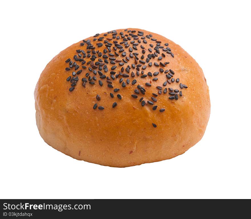 Bun With Black Sesame Topping