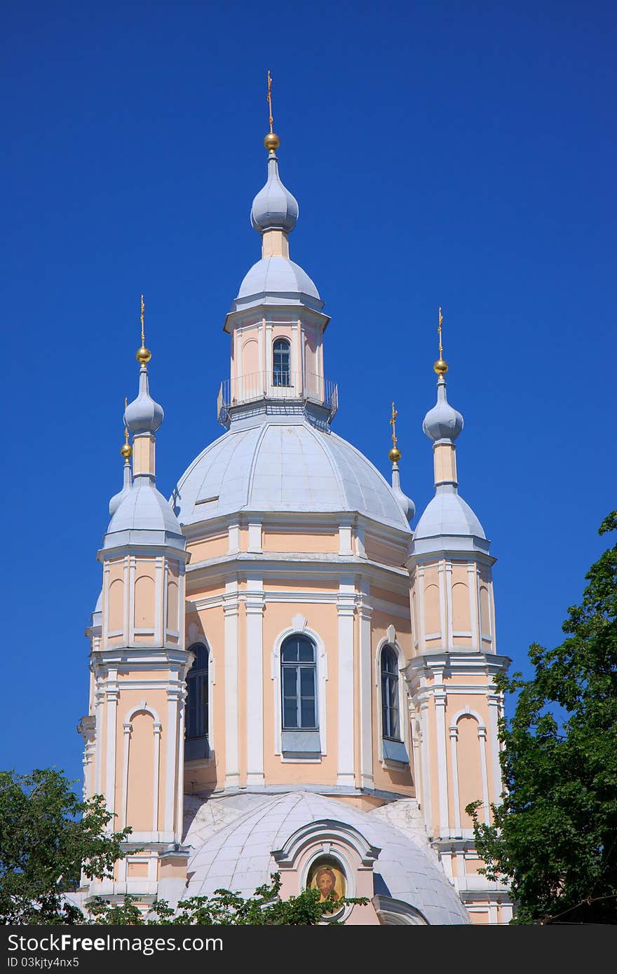 The Chesme Church . Saint-Petersburg, Russia