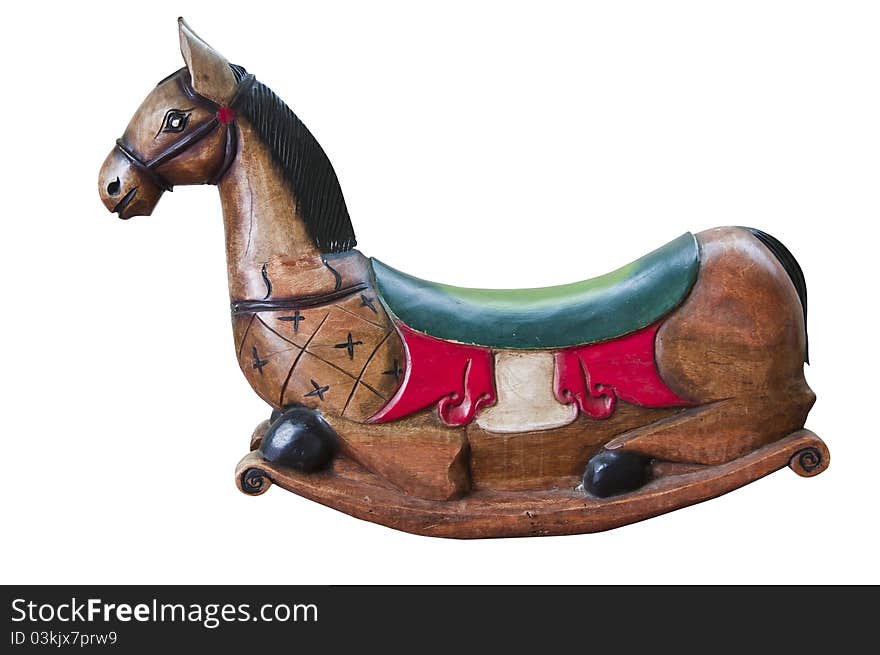 Horse made of wooden with handicraft. Horse made of wooden with handicraft.