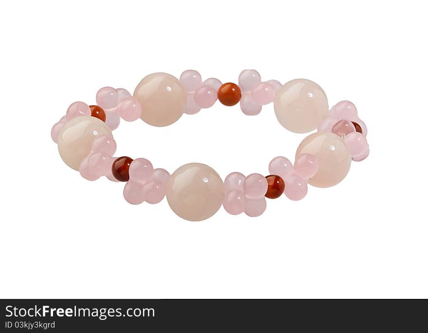 Light pink gemstone bracelet