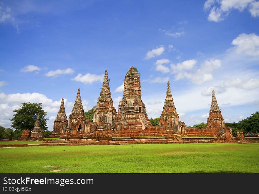 Pagoda at Wat Chaiwattanaram Temple, Ayutthaya, Thailand