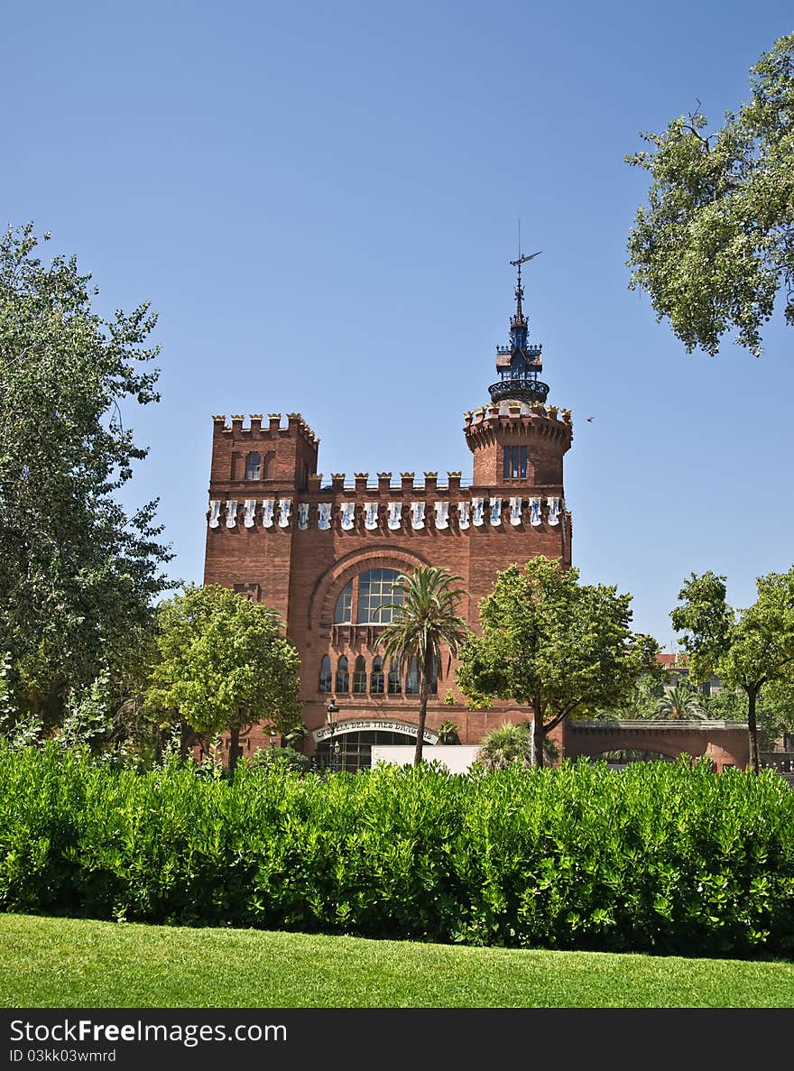 Castel dels Tres Dragons in Parc de la Ciutadella. Barcelona