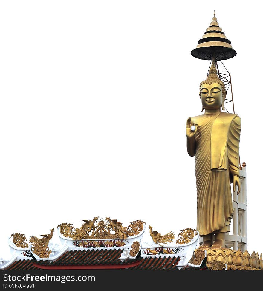 The standing Buddha statues in Thailand. The standing Buddha statues in Thailand.