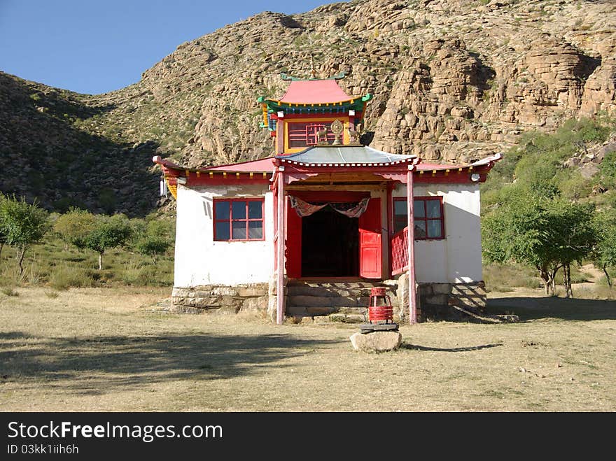 A monastery in Mongolia, in Asia. A monastery in Mongolia, in Asia