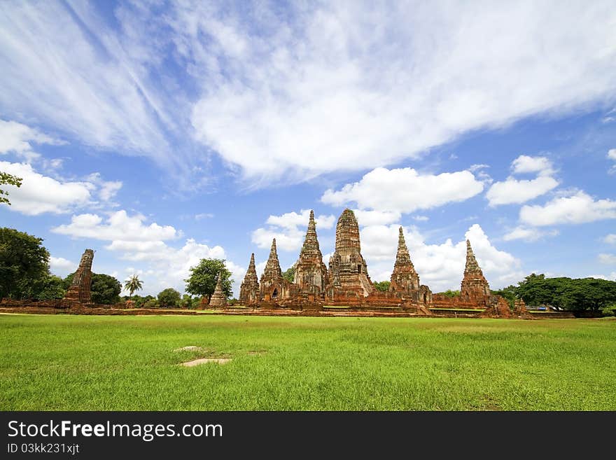 Pagoda at Wat Chaiwattanaram Temple, Ayutthaya, Thailand