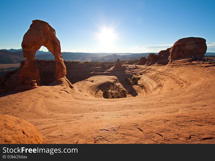 Delicate arch in Arches, Utah