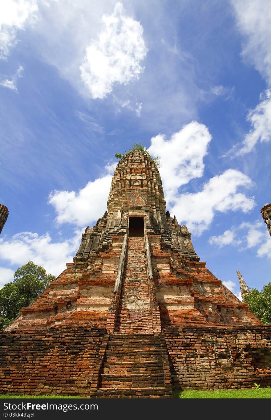 Pagoda at Wat Chaiwattanaram Temple, Ayutthaya, Thailand