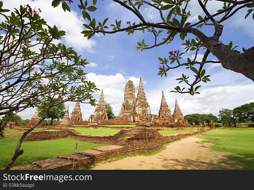 Pagoda at Wat Chaiwattanaram Temple, Ayutthaya, Thailand