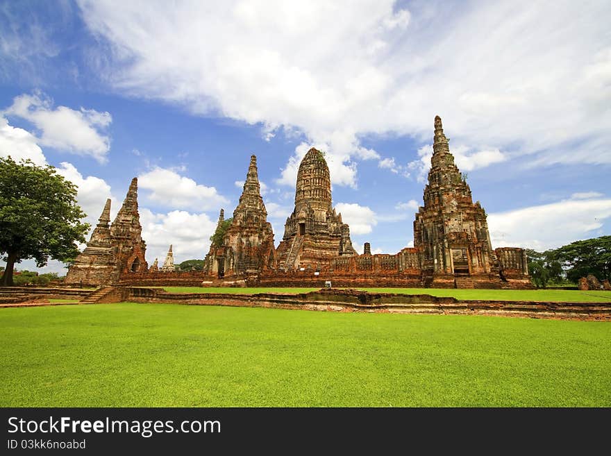 Pagoda at Wat Chaiwattanaram Temple, Ayutthaya, Thailand