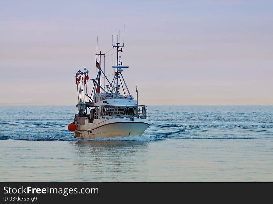 A fishing boat on the Baltic Sea