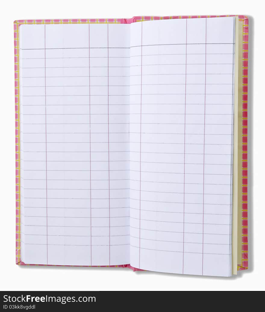 Face drawing notebook for background and text