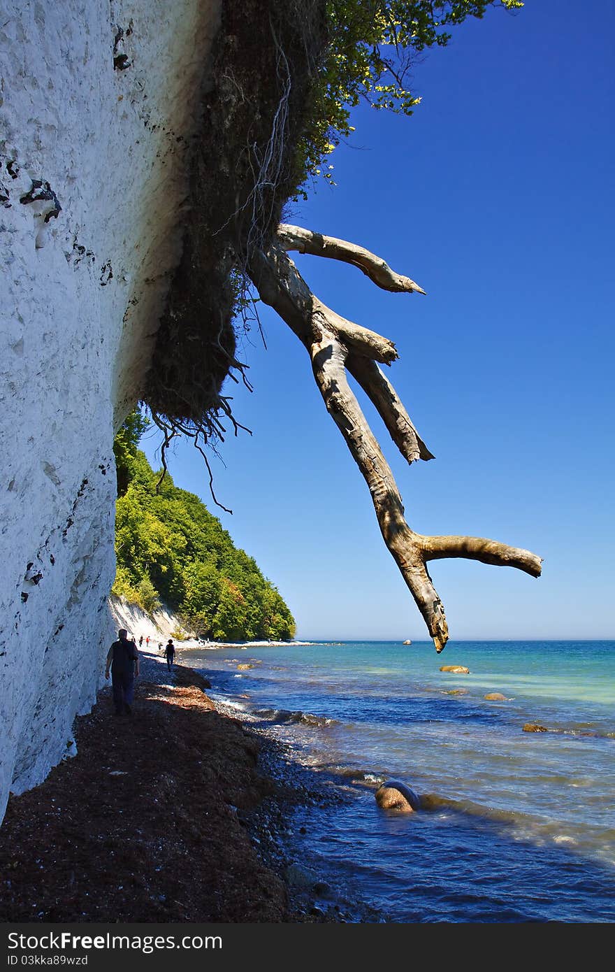 On the Baltic Sea coast of Ruegen (Germany).