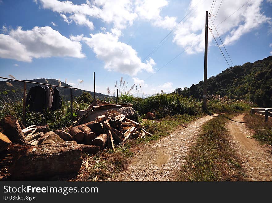 Local Village Dirt Road Mountain