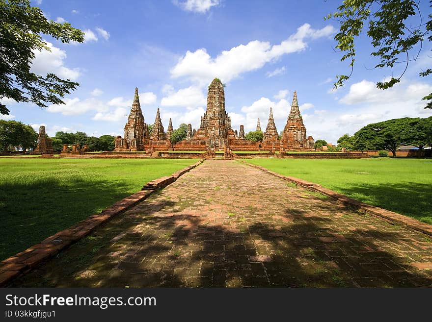 Pagoda at Wat Chaiwattanaram Temple, Ayutthaya, Thailand