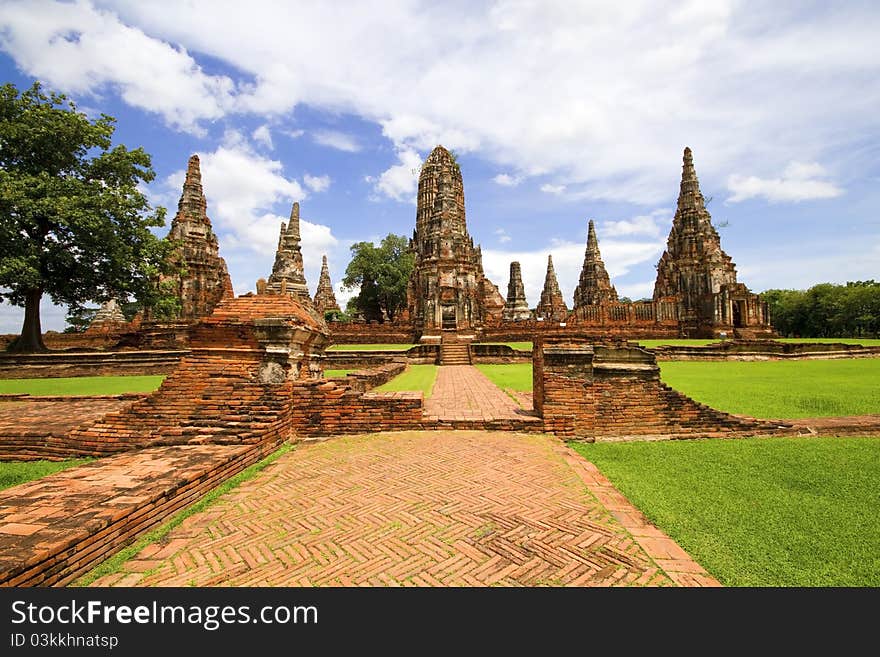 Pagoda at Wat Chaiwattanaram Temple, Ayutthaya, Thailand