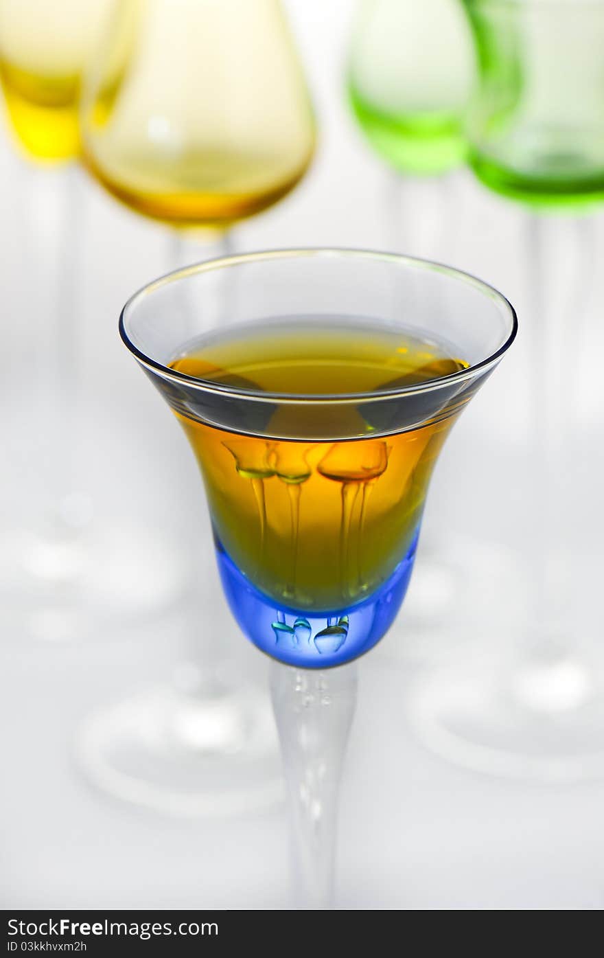 Colorful Liqueur Glass