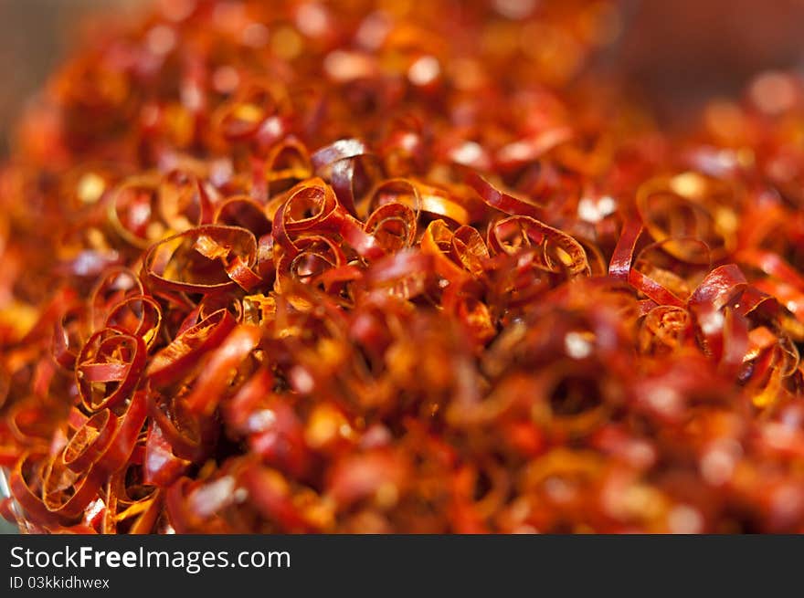 Chili pepper texture, shallow depth of field. Chili pepper texture, shallow depth of field