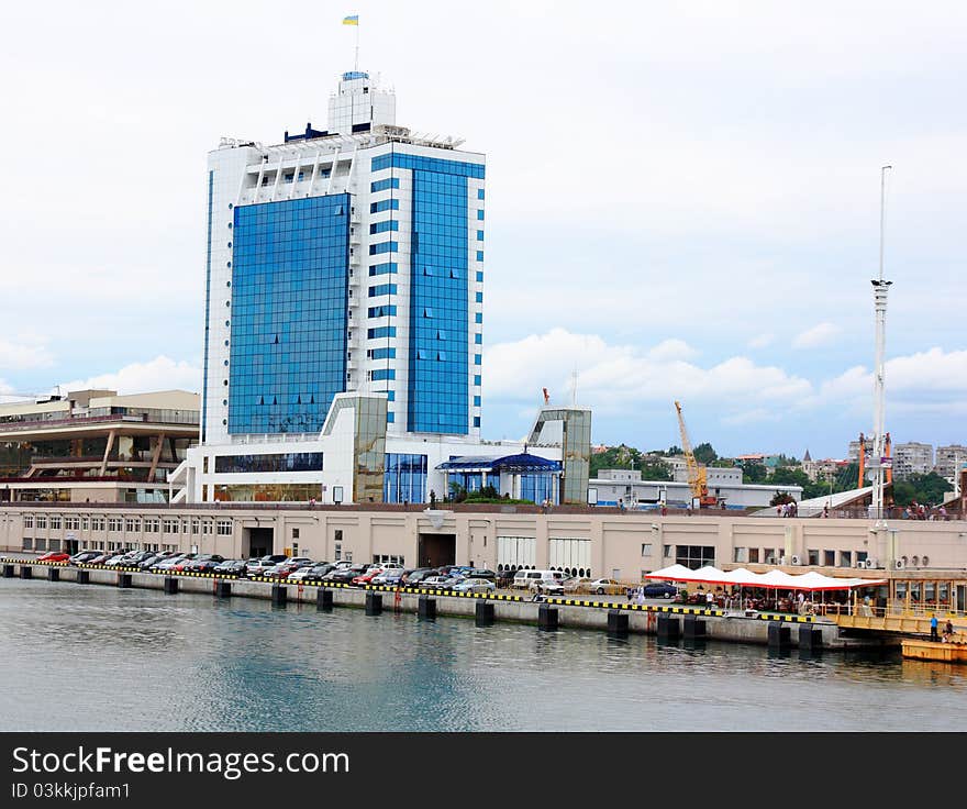 Building in seaport