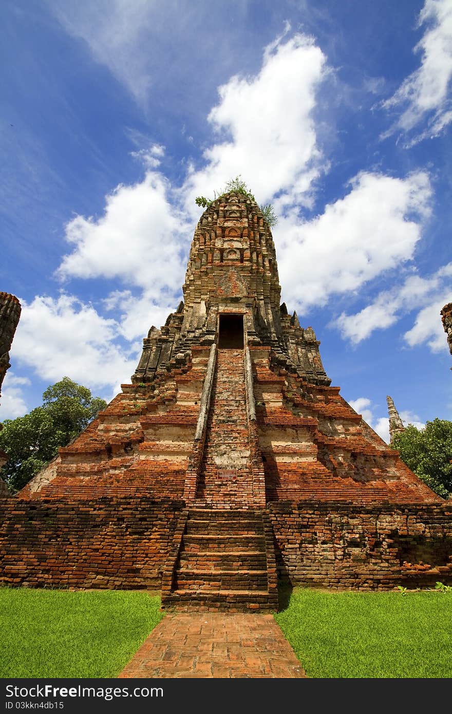 Pagoda at Wat Chaiwattanaram Temple, Ayutthaya, Thailand