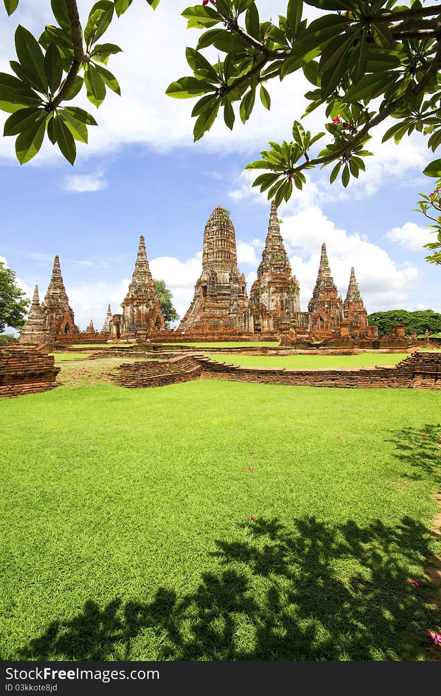 Pagoda at Wat Chaiwattanaram Temple, Ayutthaya, Thailand