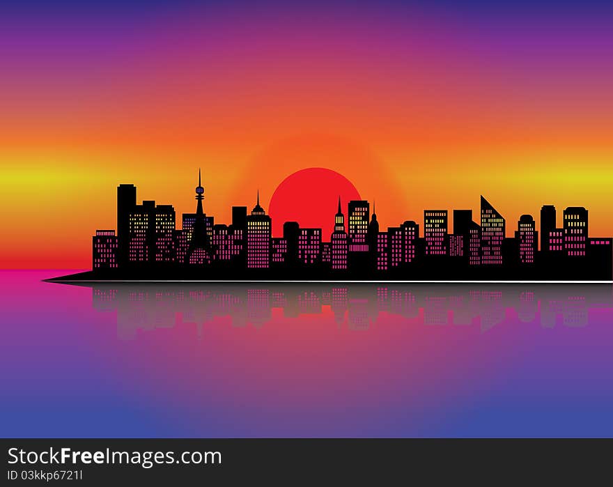 City silhouette