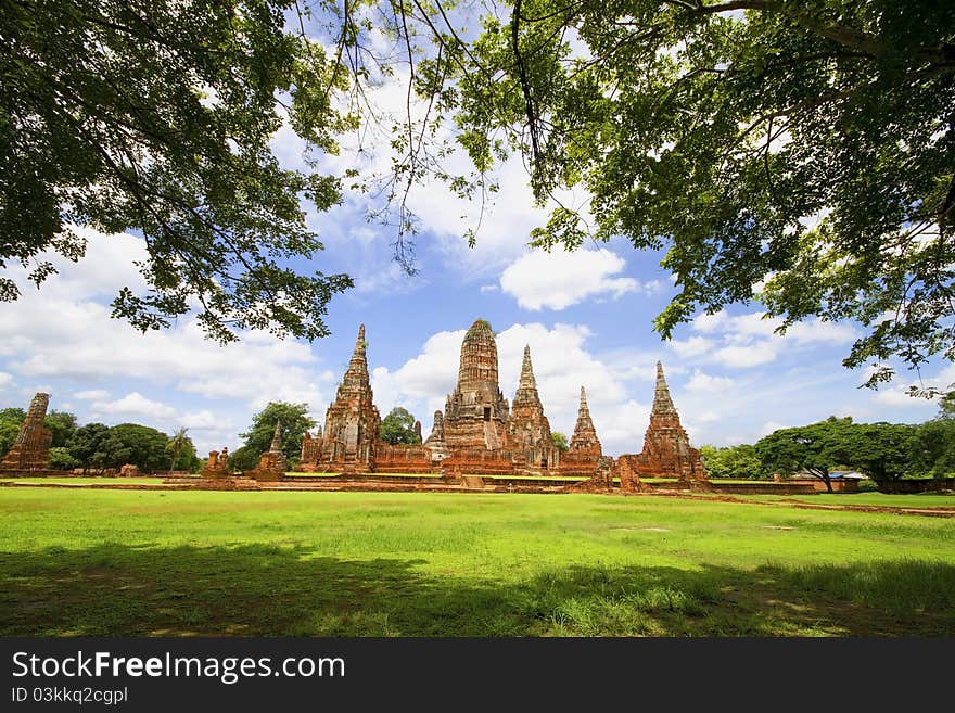 Pagoda at Wat Chaiwattanaram Temple, Ayutthaya, Thailand