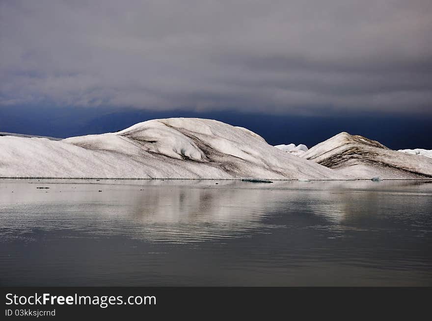 Floating icebergs, famous Jokullsarlon lagoon, Iceland. Floating icebergs, famous Jokullsarlon lagoon, Iceland