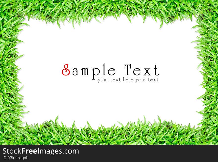 Grass Frame Isolated