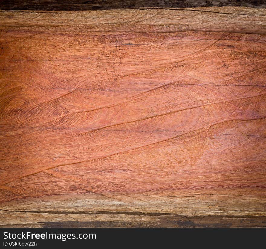 Close up red wood texture