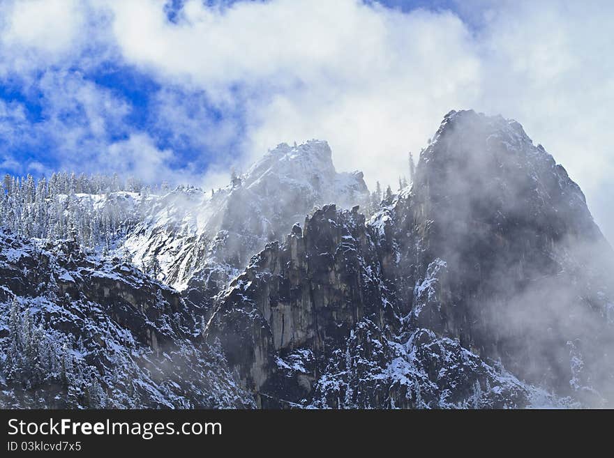 Cathrdral Rocks Clouds