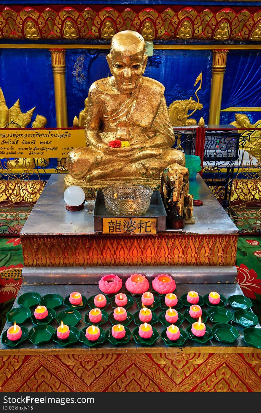 Buddha at the Thai temple Wat Chayamangkalaram