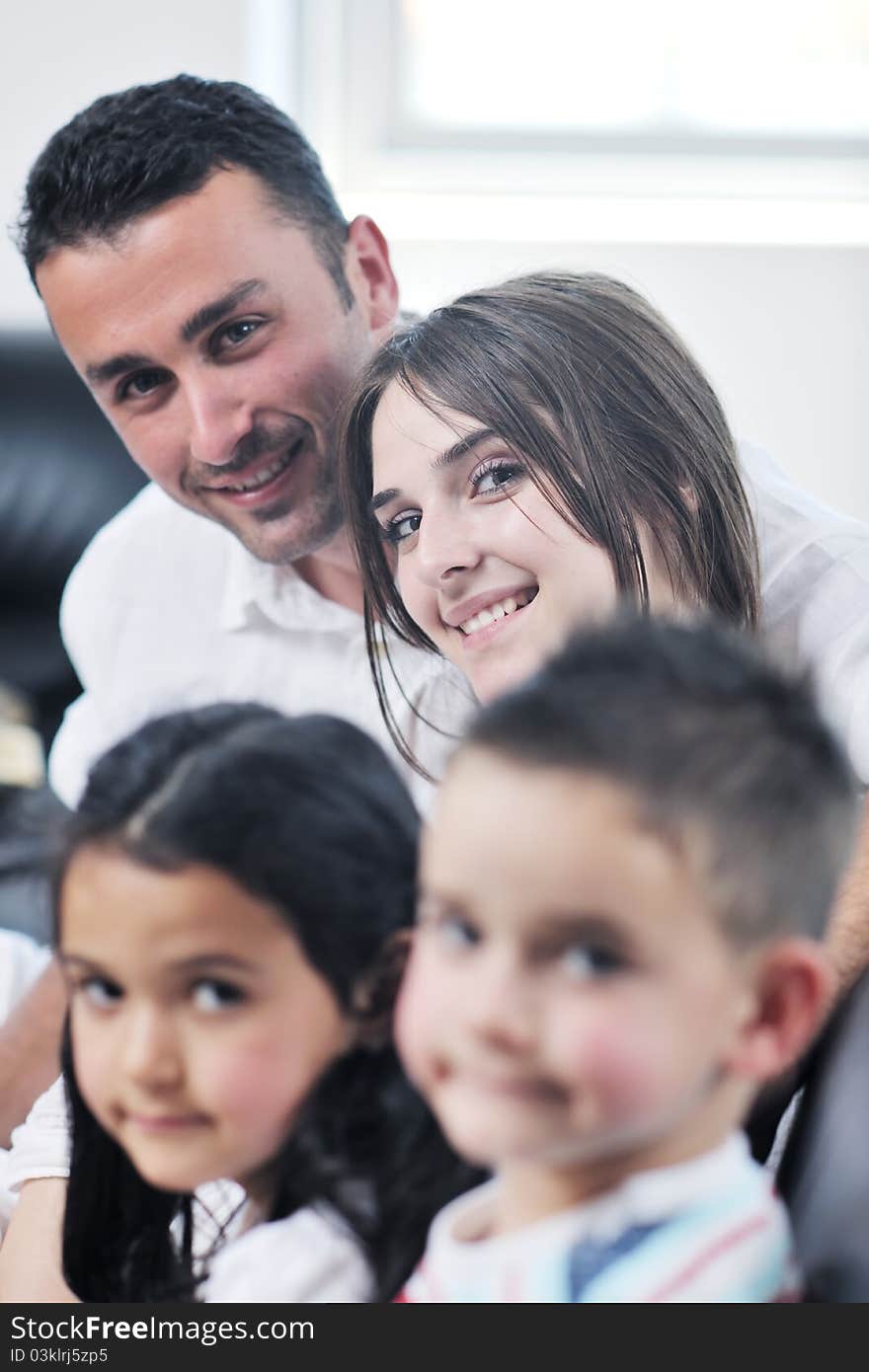 Young Family At Home