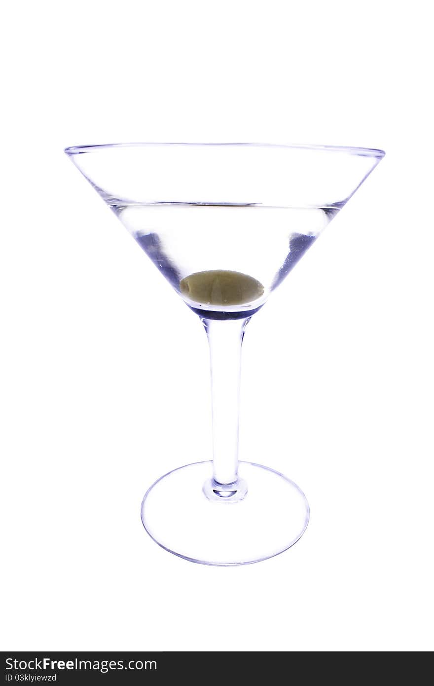 Martini with olive Coy.