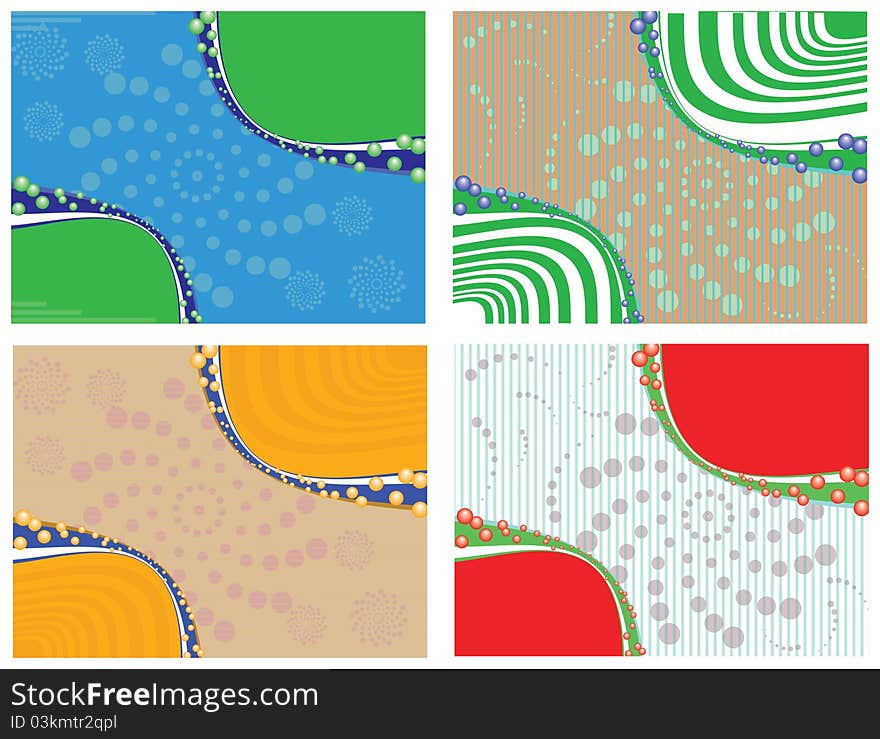 The background of the lines and patterns. Vector illustration