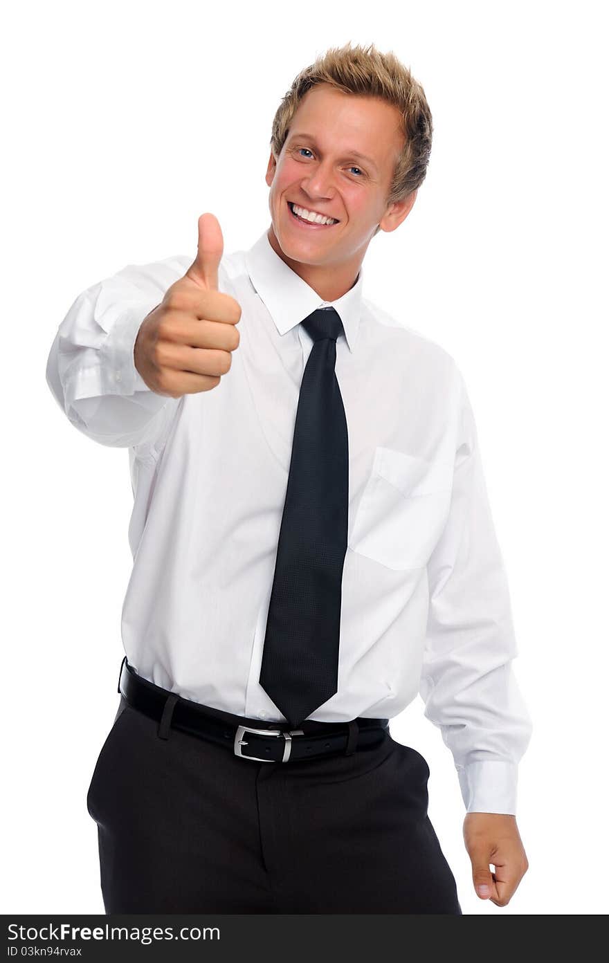 Happy businessman