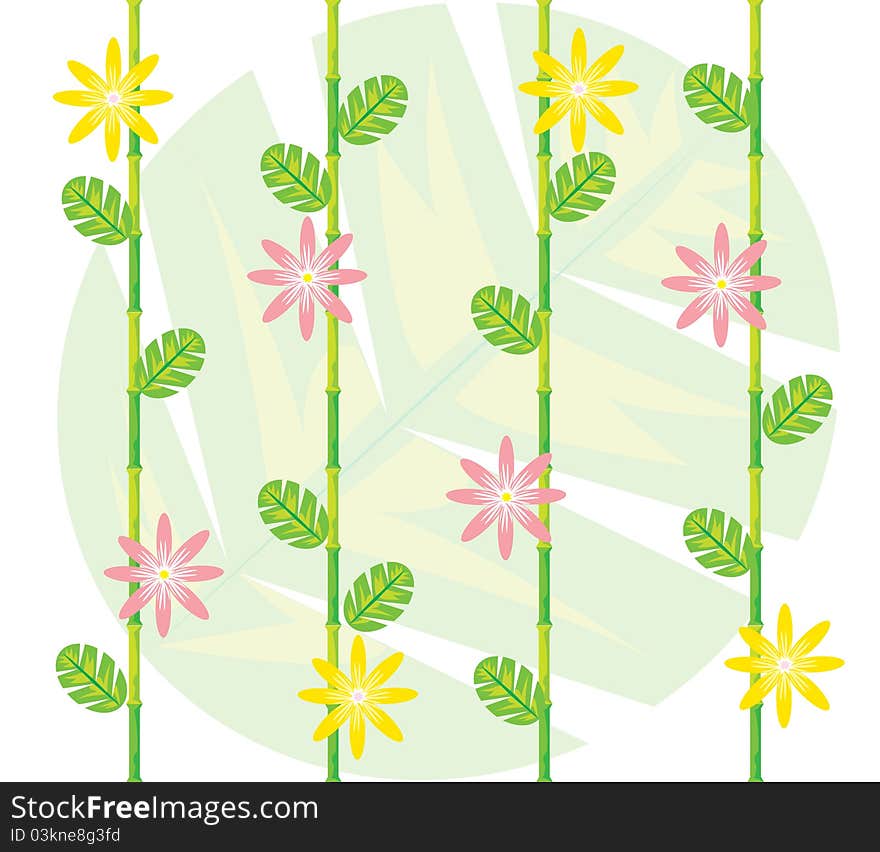 Spring repeated pattern