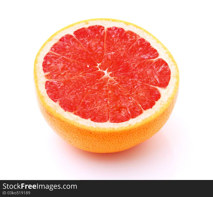 Image of grapefruit isolated on white