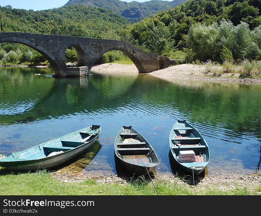 Fishing boats at the river