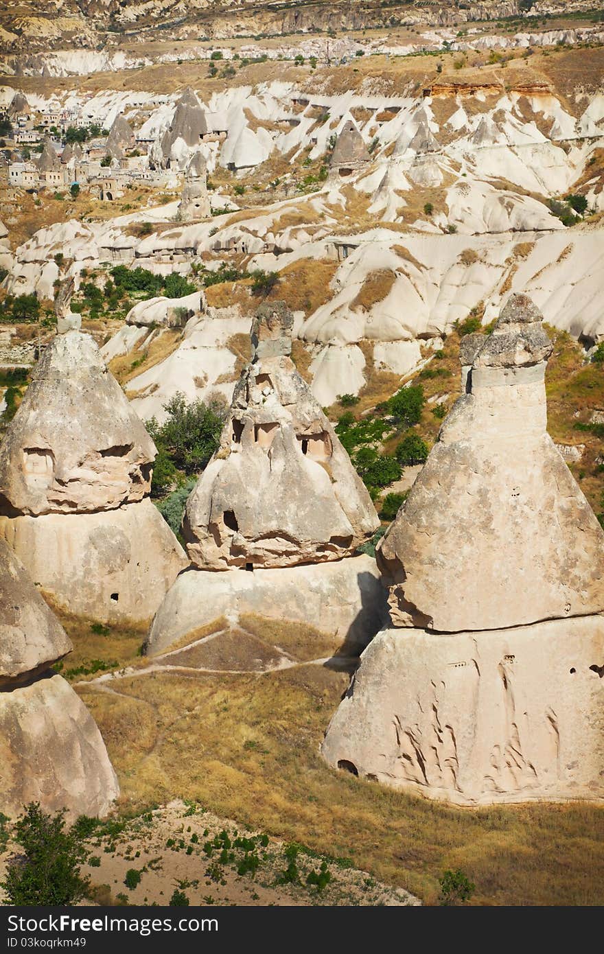 Stone formation in Cappadocia, Turkey