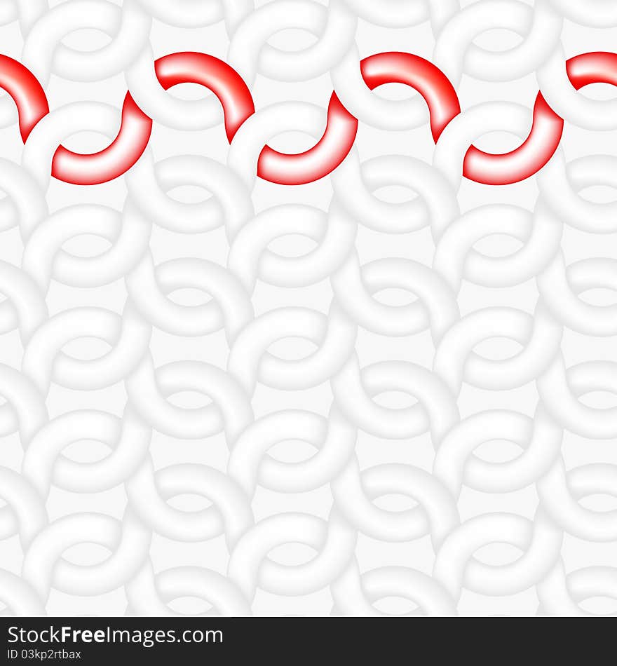 Seamless background light lines interlaced with a red line. Seamless background light lines interlaced with a red line