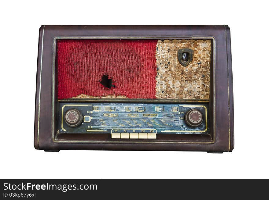 Old radio isolated