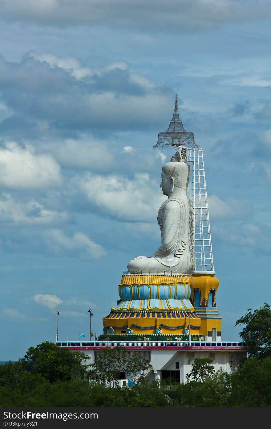 Big statue image of buddha at Wat nong hoy