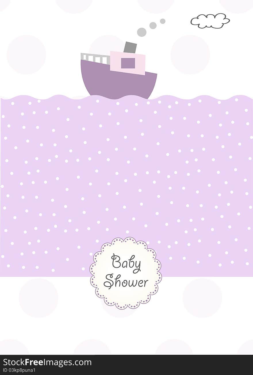 New baby girl shower invitation. New baby girl shower invitation