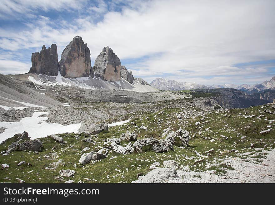 Italian Dolomites - Tre Cime, Mountain Landscape