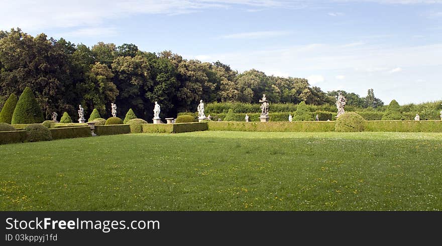 Park with statues, Lysa nad Labem, Czech Republic