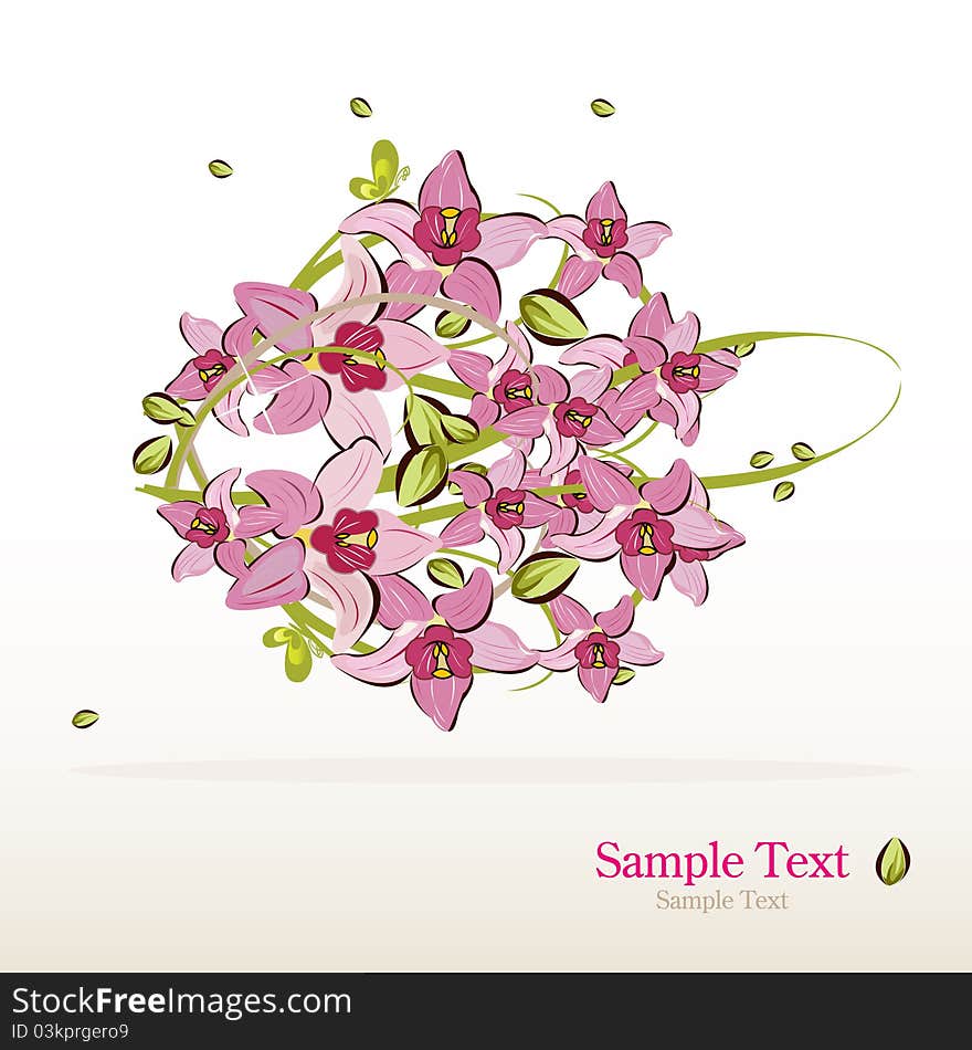 Floral abstract background