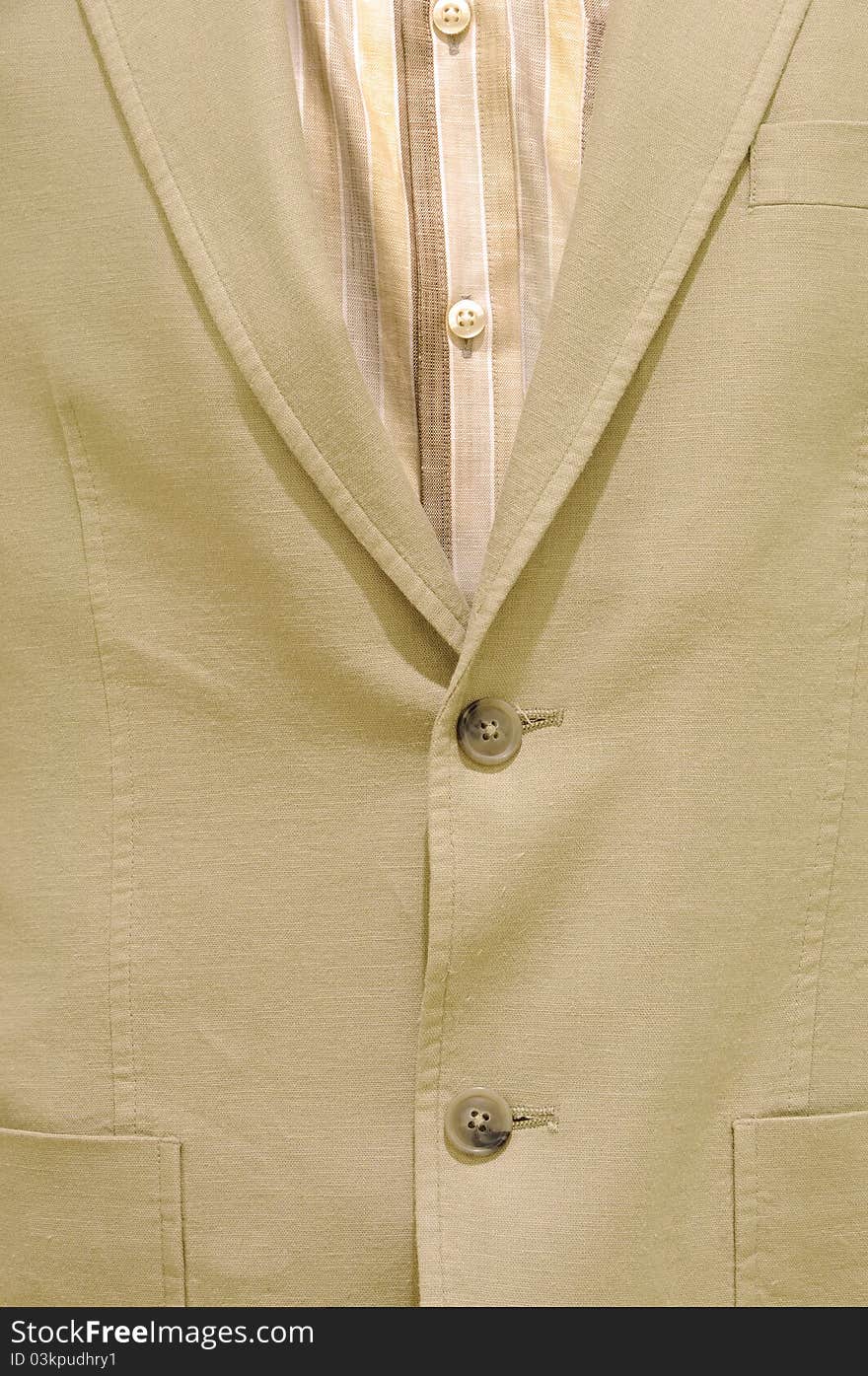 Suit detail with shirt