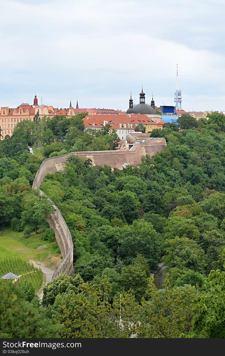 Stone Walls In Prague